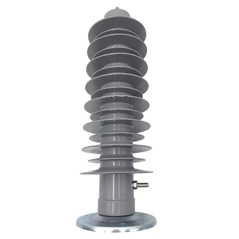 అధిక వోల్టేజ్ 33KV 35KV బ్రాకెట్‌తో అవుట్‌డోర్ సిలికాన్ సర్జ్ అరెస్టర్